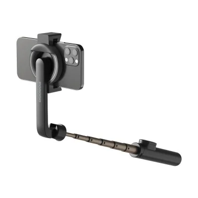 Porodo Magnetic Selfie Stick 64.5Cm Extendable With 3 Leg Tripod And Remote Control - Black
